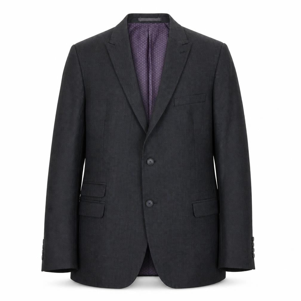 Front view of ONESIX5IVE5IVE Men's Grey Regular Blazer, size 44R