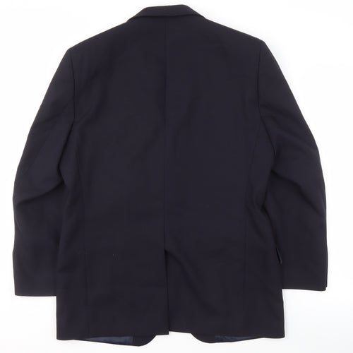 Daniel Hechter Men's Blue Wool Blazer, Size 40S Formal