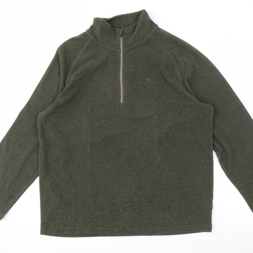 Trespass Men's Green Fleece Pullover Sweatshirt XL