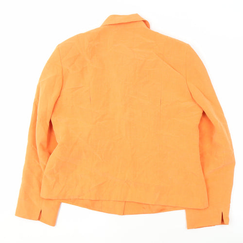 Wallis Women's Orange Suit Jacket Size 14 Petites
