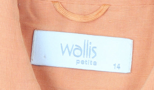 Wallis Women's Orange Suit Jacket Size 14 Petites