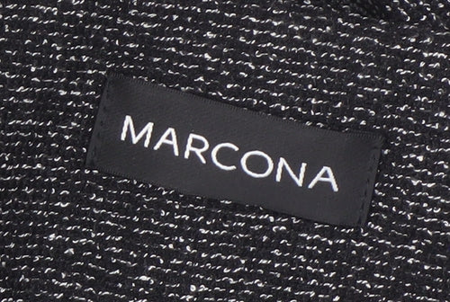 Marcona Women's Black Blazer Size 12, Three-Button, Notch Lapel
