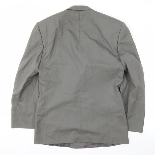 Van Gils Men's Grey Double-Breasted Blazer Size 46