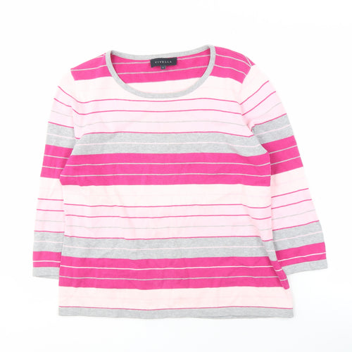 Viyella Women's Multicoloured Striped Pullover L