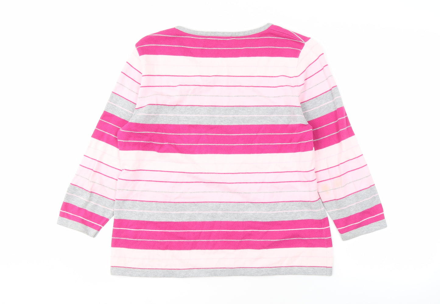 Viyella Women's Multicoloured Striped Pullover L