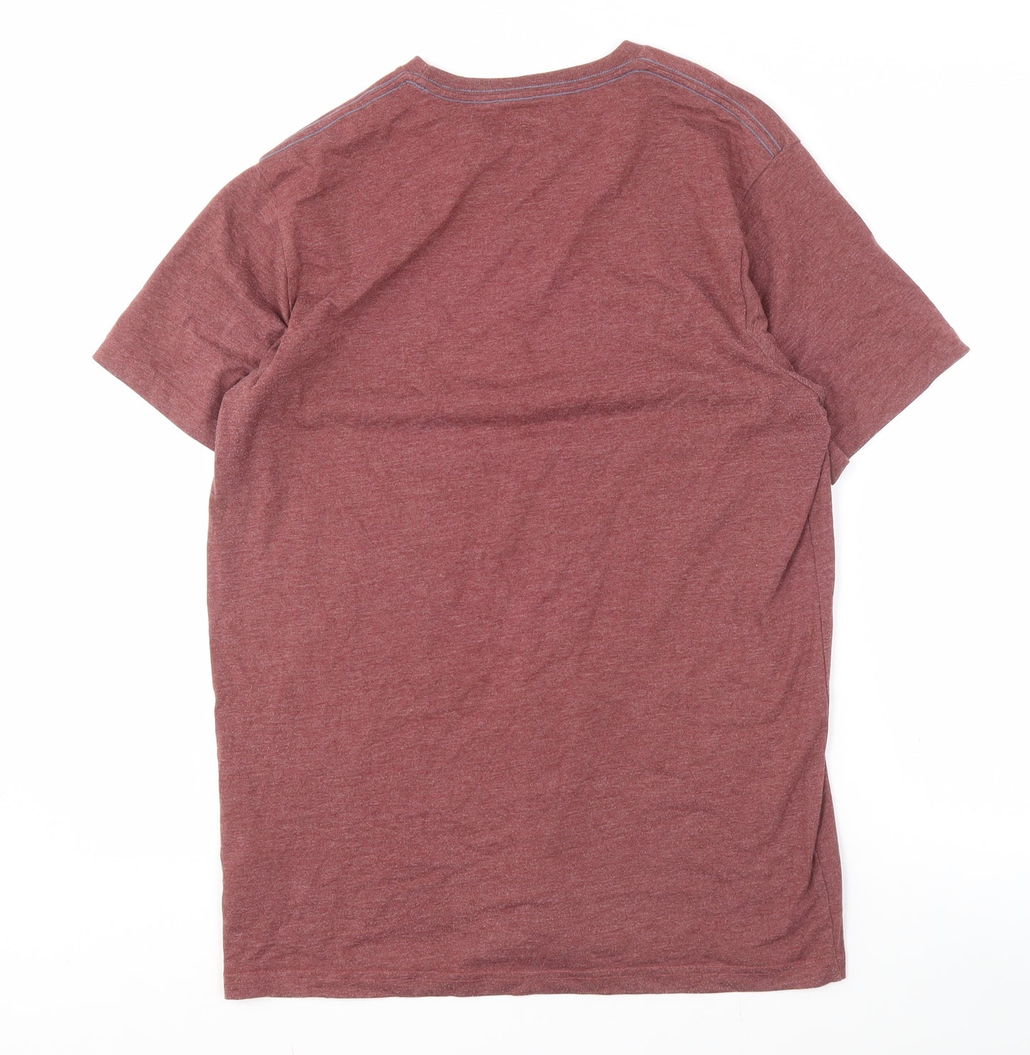 Weird Fish Men's Red Graphic Print T-Shirt - Small
