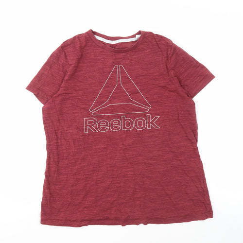 Reebok Men's Red XL T-Shirt - Short Sleeve, Logo