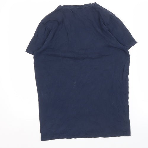 Jack & Jones Men's Blue Cotton T-Shirt, Size M
