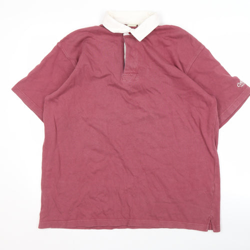 Cotton Traders Mens Red Polo Shirt L Casual Wear