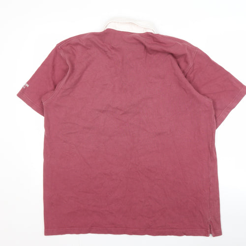 Cotton Traders Mens Red Polo Shirt L Casual Wear