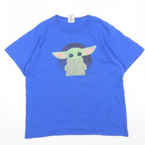 Disney Men’s Blue Star Wars T-Shirt - Size L