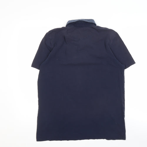 Ted Baker Men Polo Shirt Blue Golf Style M