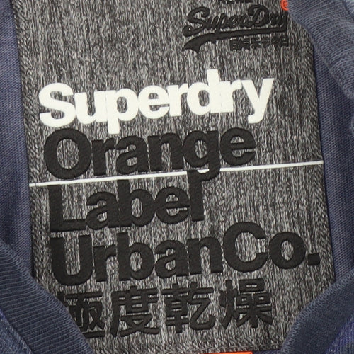 Superdry Men's Blue Camouflage T-Shirt XS