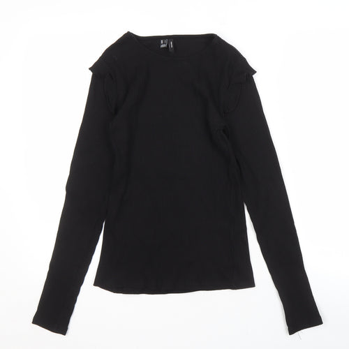 Vero Moda Women's Black Long Sleeve Knit Top - S