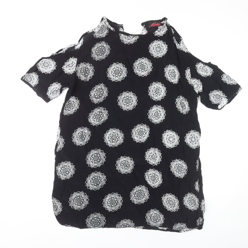 Motel Women's Black Embroidered Dress Medium