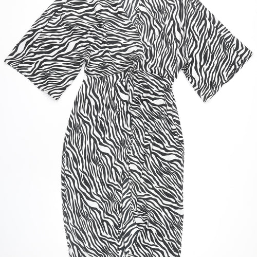 ASOS Women's Multicoloured Zebra Print Dress Size 12