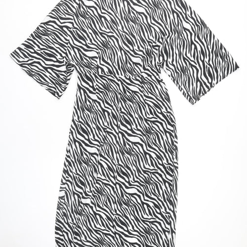 ASOS Women's Multicoloured Zebra Print Dress Size 12