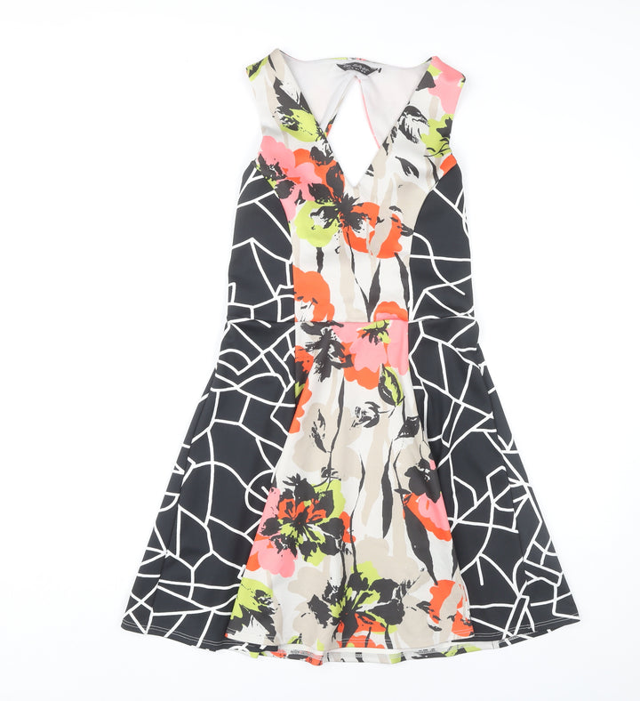 Noa Noa Floral Multicoloured V-Neck Women's Dress Size 10