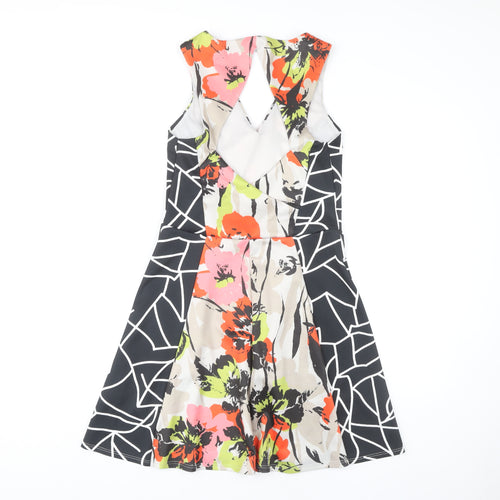 Noa Noa Floral Multicoloured V-Neck Women's Dress Size 10