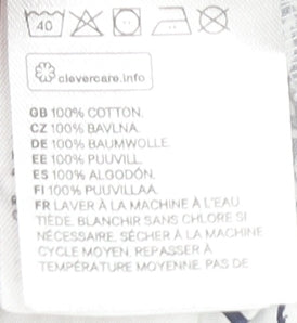 H&M Boys Beach Theme Button-Up Shirt White 13-14 Years