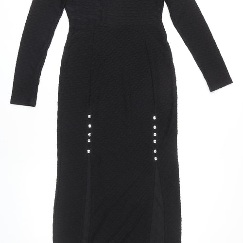 Club L Women's Black Long Dress Size 10