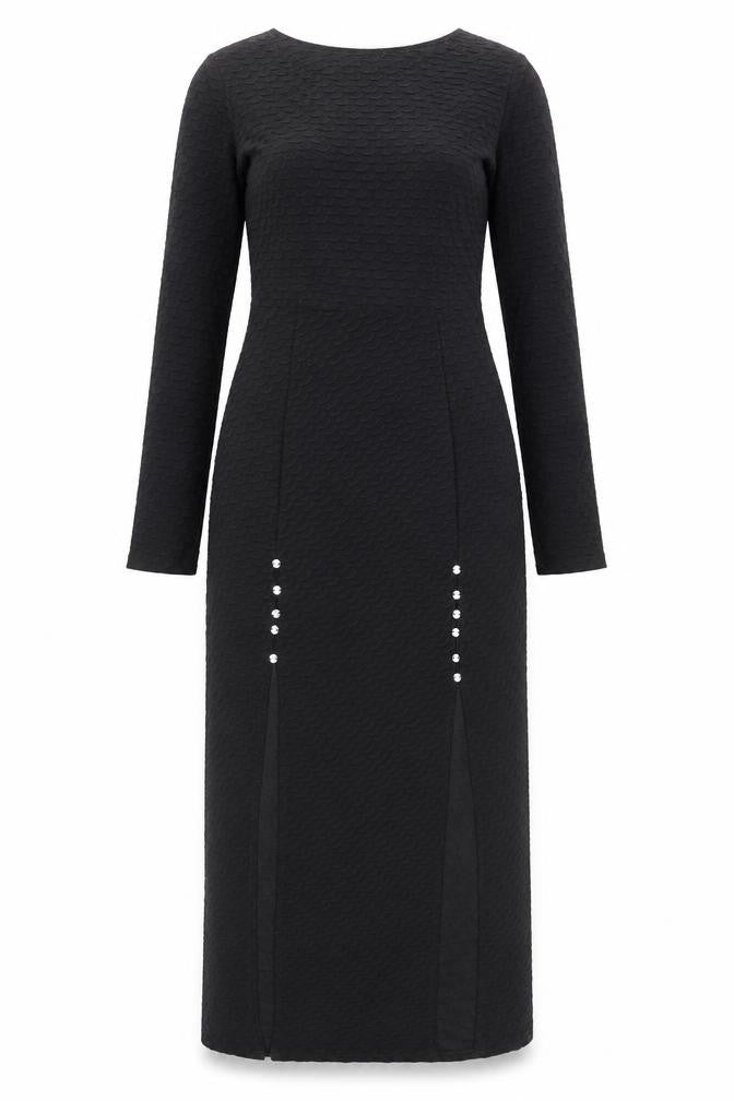 Club L Women's Black Long Dress Size 10