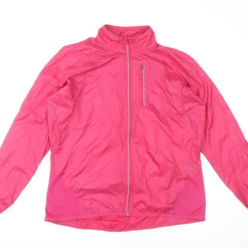 Marks and Spencer Women's Pink Windbreaker Jacket Size 16