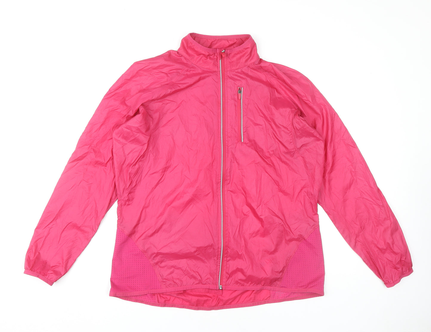Marks and Spencer Women's Pink Windbreaker Jacket Size 16