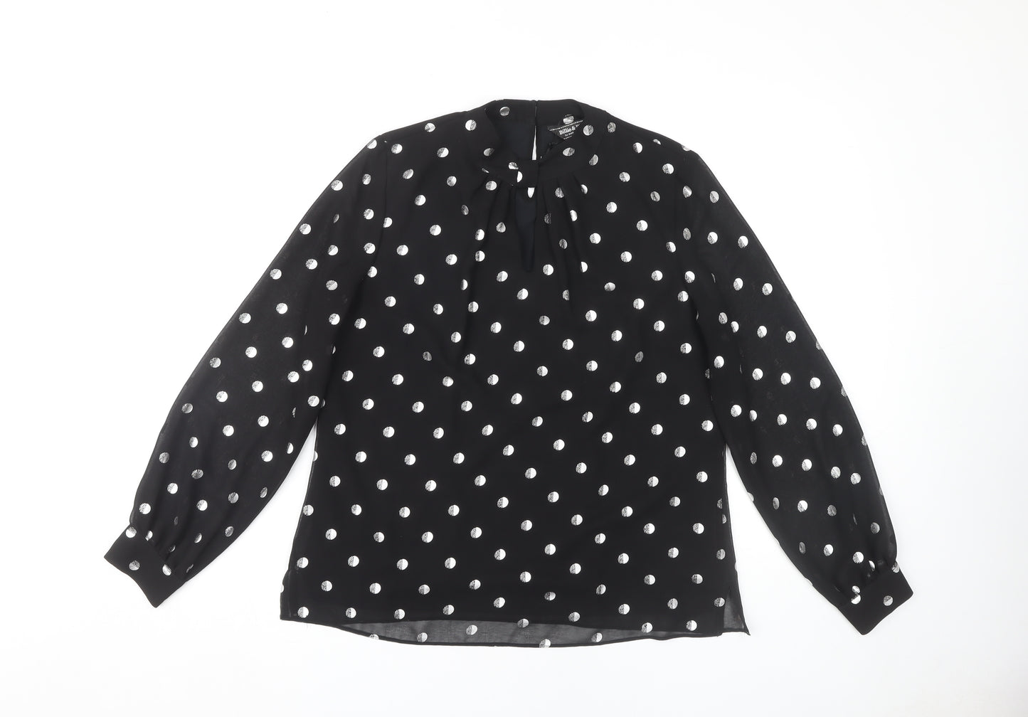 Dorothy Perkins Women's Black Polka Dot Blouse, Size 12