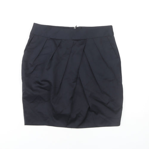 Mango Women's Black Pencil Skirt Size 10, Polyester Blend