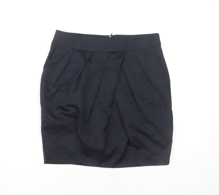 Mango Women's Black Pencil Skirt Size 10, Polyester Blend