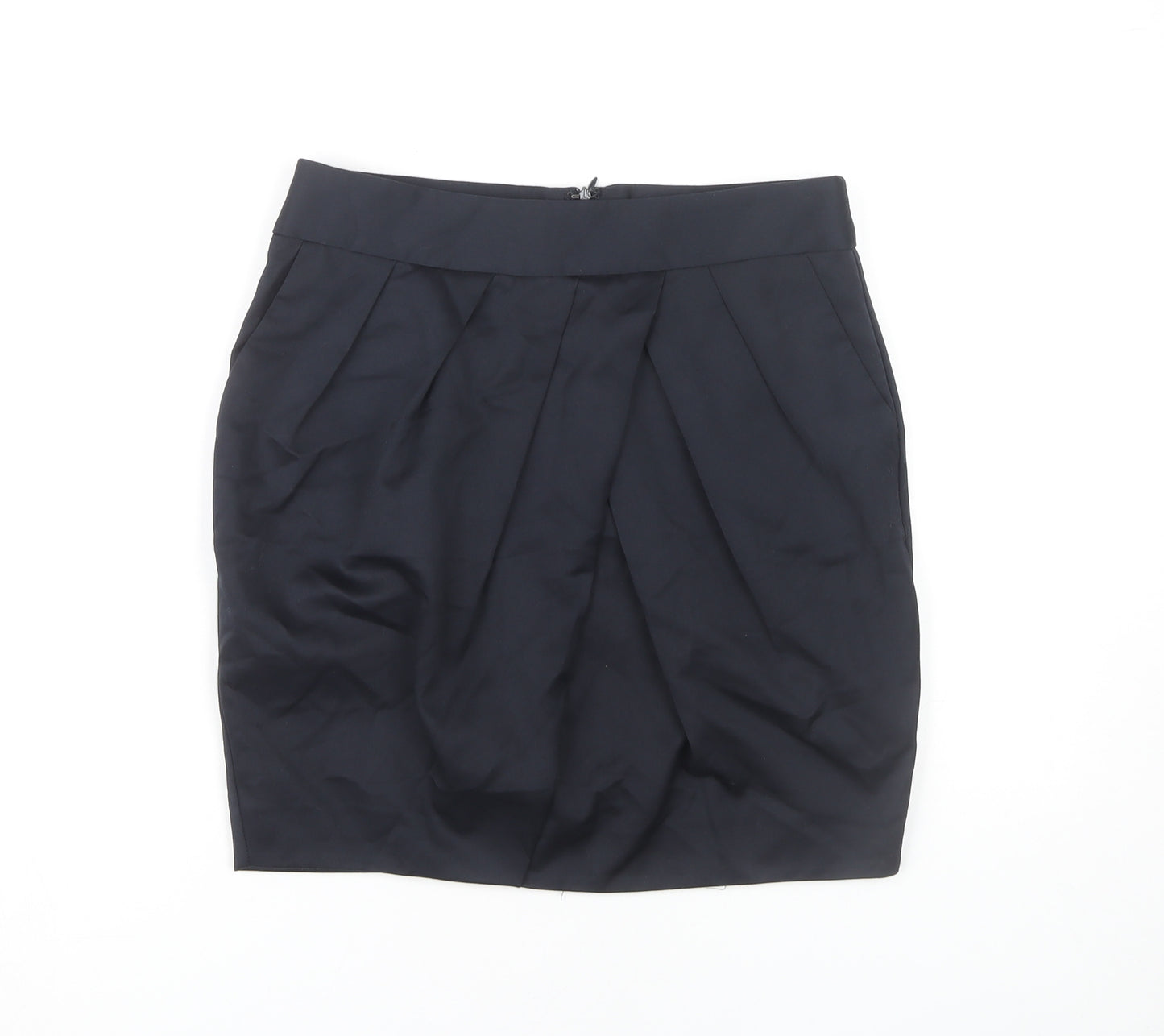 Mango Women's Black Pencil Skirt Size 10, Polyester Blend