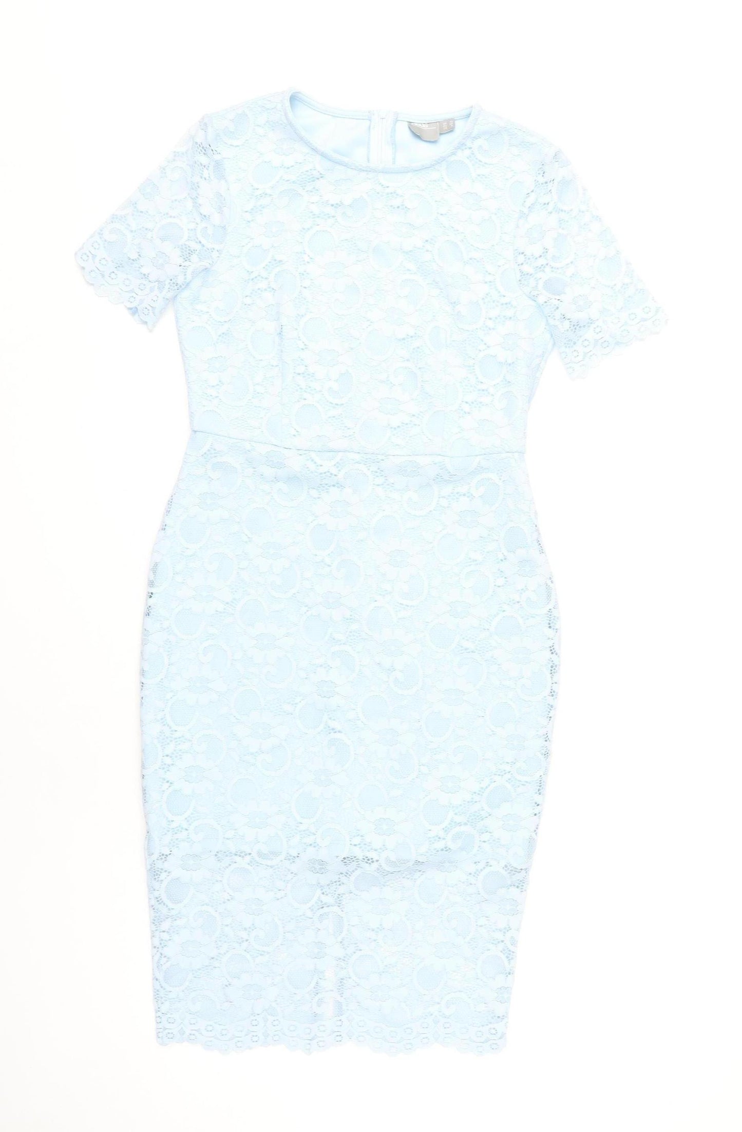 ASOS Women's Blue Midi Bodycon Dress Size 10