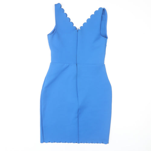 Topshop Women's Blue Bodycon Dress UK 8