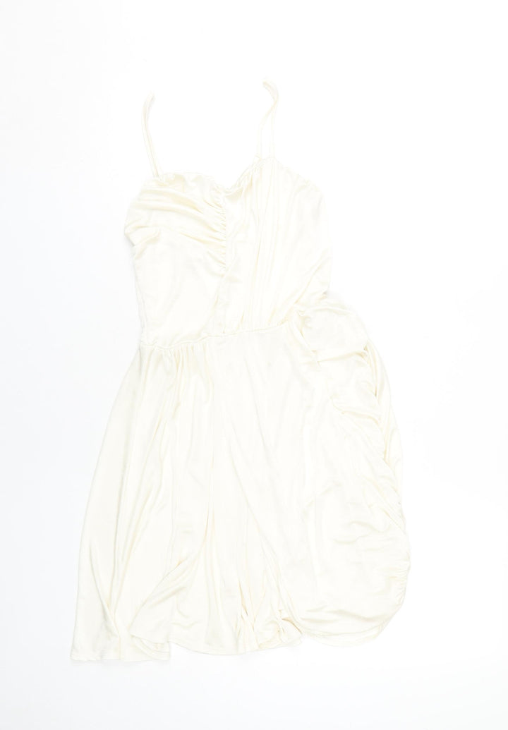 ASOS Women’s Ivory Sleeveless Dress Size 10