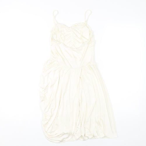ASOS Women’s Ivory Sleeveless Dress Size 10