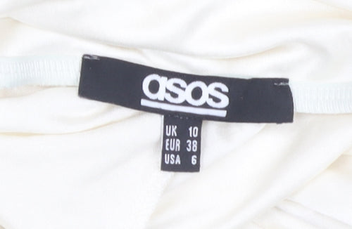 ASOS Women’s Ivory Sleeveless Dress Size 10