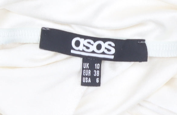 ASOS Women’s Ivory Sleeveless Dress Size 10