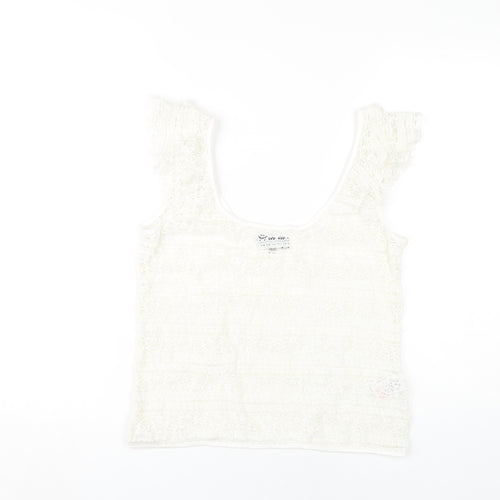 River Island Women's White Camisole Blouse Size 12