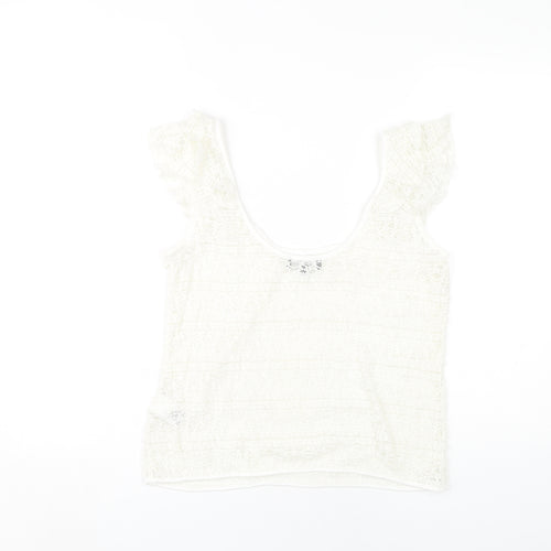 River Island Women's White Camisole Blouse Size 12