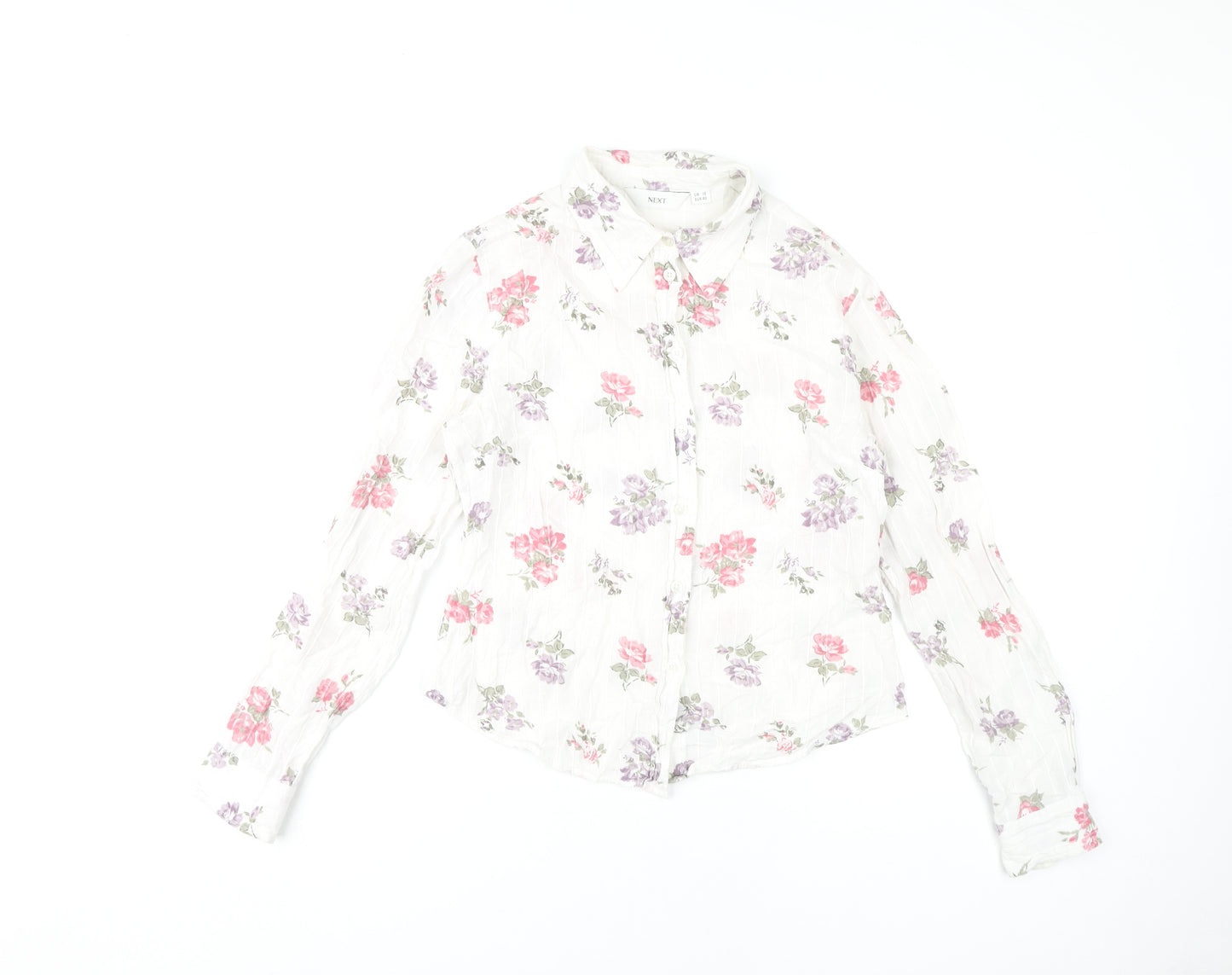 Next Women's Floral Button-Up Shirt Multicoloured Size 12