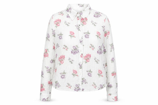 Front view of Next Women's Floral Button-Up Shirt Multicoloured, size 12
