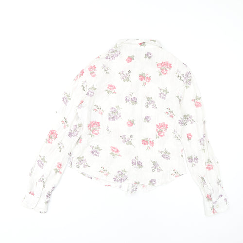 Next Women's Floral Button-Up Shirt Multicoloured Size 12