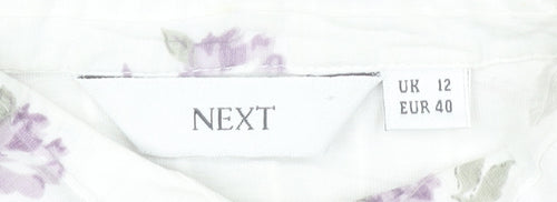 Next Women's Floral Button-Up Shirt Multicoloured Size 12