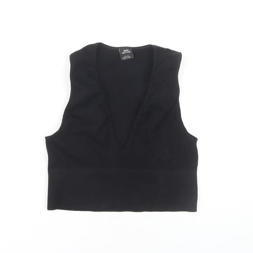 Urban Outfitters Women's Black V-Neck Tank - XL