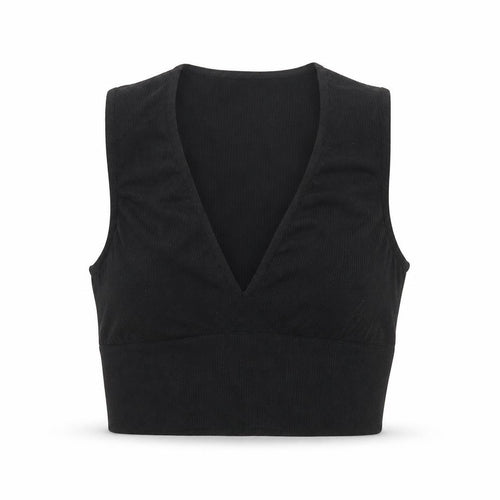 Urban Outfitters Women's Black V-Neck Tank - XL