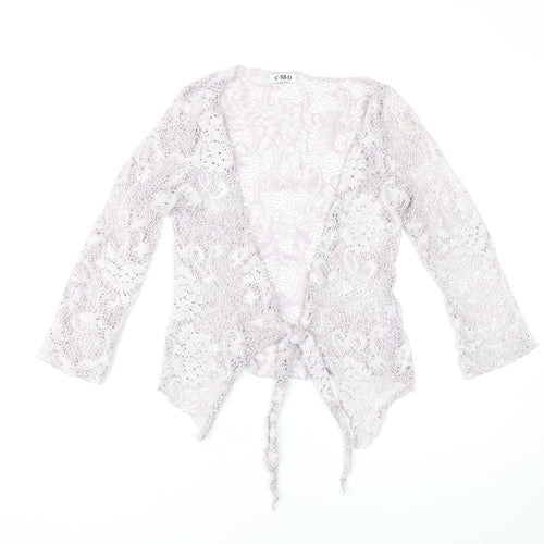 CMD Women's Ivory Lace Cardigan, Size S, Long Sleeve