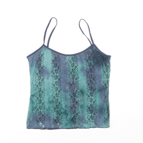 Per Una Women's Blue Lace Camisole Tank Top Size 12