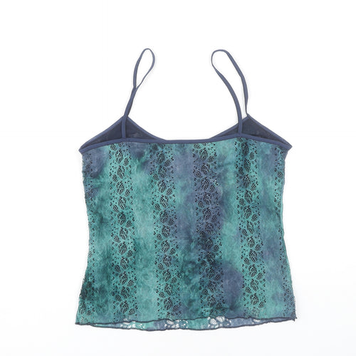 Per Una Women's Blue Lace Camisole Tank Top Size 12