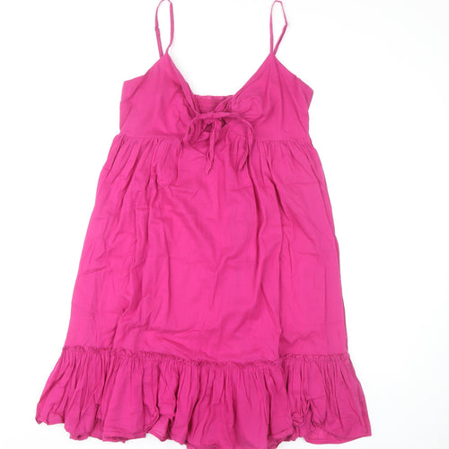 Oasis Women's Pink Cotton Slip Dress XS